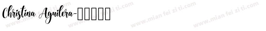 Christina Aguilera字体转换
